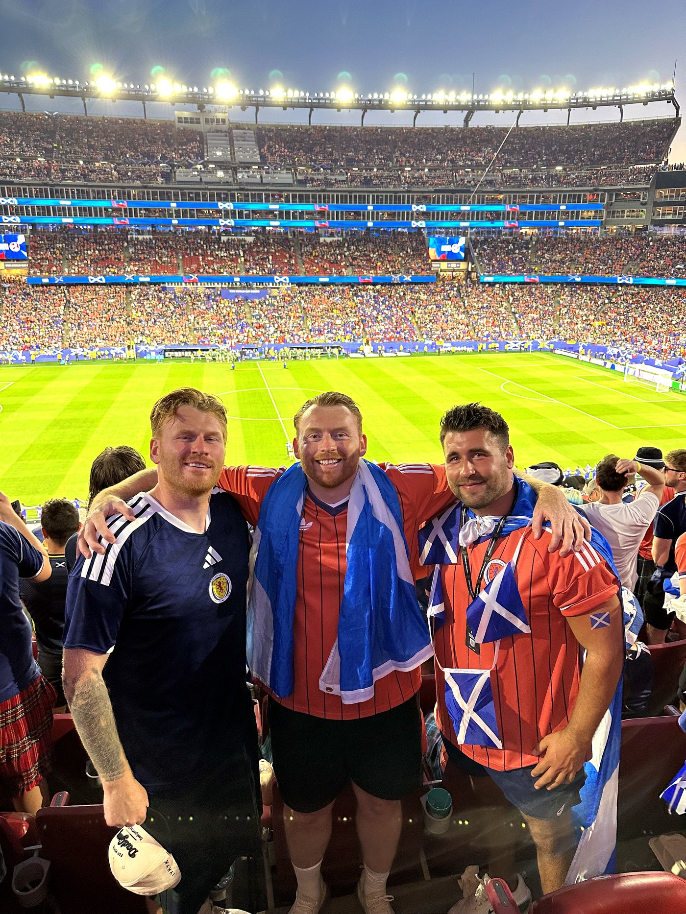 Three brothers at the Scotland World Cup match that started it all